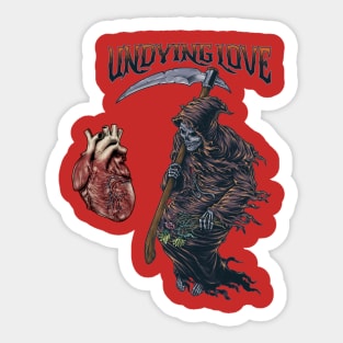 Grim Reaper Undying love Sticker